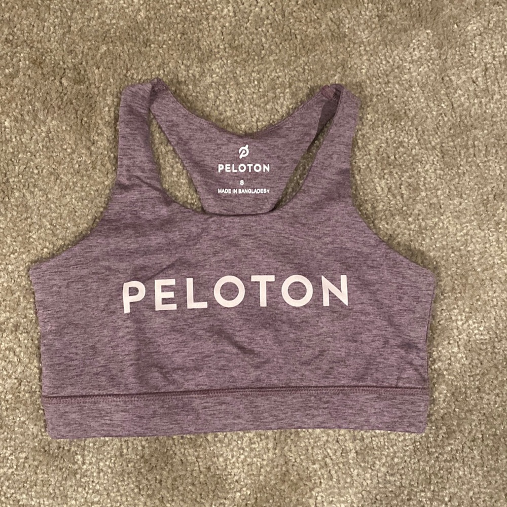 💠Peloton heathered strappy back sports bra